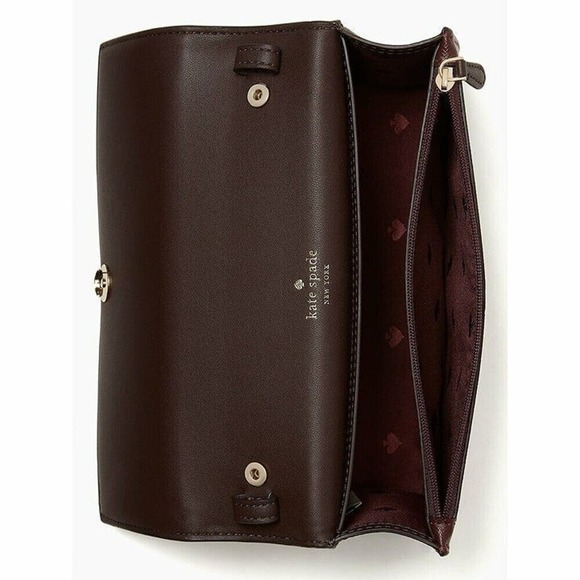 Kate Spade Crossbody Staci Small Flap Purse in Rose Smoke - Picture 4 of 5